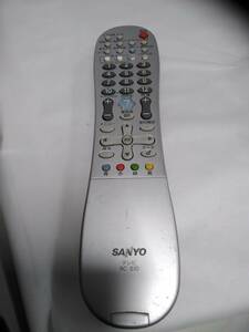 【04】全ボタン赤外線確認済み　SANYO テレビリモコン RC-510　現状品