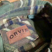 新品 オービス ORVIS 長袖チェックシャツ メンズ 2XLサイズ ネルシャツ 両胸ポケット ヘビーウェイト トップス タグ付き未使用品 T2355_画像4