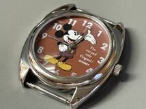 1円〜◇Disney ディズニー MICKEY ミッキーマウス クォーツ メンズ腕時計 稼働品_画像2