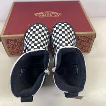 23-24 正規 新品 VANS キッズ KIDS SLIP ON VANSGUARD SNOW BOOTS スノーブーツ 20.0 cm BLACK バンズ スリッポン ブラック チェック 子供_画像7