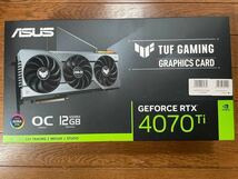 【新品未開封】ASUS NVIDIA GeForce RTX 4070 Ti 搭載 ビデオカード OC edition 12GB GDDR6X TUF-RTX4070TI-O12G-GAMING_画像1