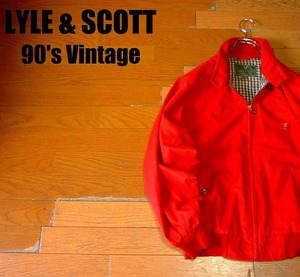 ●90ｓビンテージ　LYLE&SCOTTスイングトップLLチェックライナー正規ＣＬＵＢホンダHONDAハリントンドリズラージャケットG9バラクーダ