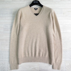 UNIQLO ユニクロ◆メンズ size L◆カシミヤ100% Vネック ニットセーター◆2018' 秋冬◆31 BEIGE