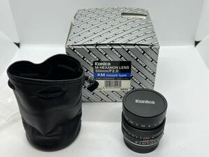 美品 Konica コニカ M-HEXANON LENS 50mm/F2.0 【KMG111】