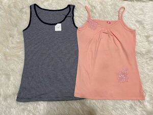 No57 unused lady's inner * tank top camisole 2 pieces set M size 
