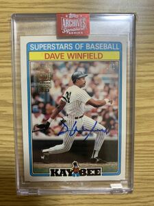 【1of1世界に1枚限定！】2023 topps ARCHIVES auto 自筆サイン　DAVE WINFIELD 野球殿堂入り