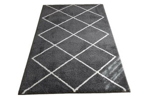ラグ カーペット ジュウタン 160×230cm グレー色 モダンデザイン 長方形 絨毯 IRUMUSU