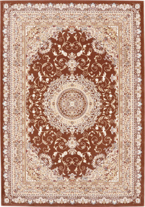 ラグ 絨毯 カーペット 240×340cm ブラウン色 長方形 ホットカーペットOK ウィルトン織 HA-JYU