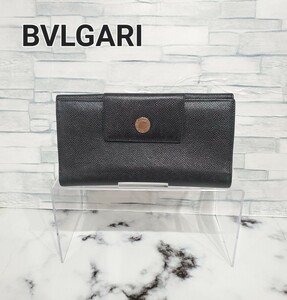 BVLGARI ブルガリ 長財布 ブラック サフィアーノ レザー ビーゼロワン BLK Wホック 男女兼用