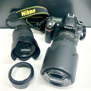1円〜Nikon D80 デジタル一眼レフカメラ レンズ2点 ED AF-S NIKKOR 70-300mm 1:4.5-5.6 G VR /DX AF-S NIKKOR 18-135mm 1:3.5-5.6G 管:113