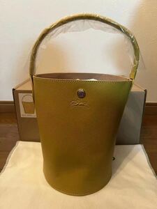 【新品】LONGCHAMP ロンシャン　エピュレ S バケットバッグ イエロー- レザー