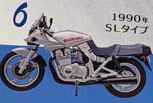 ⑥SUZUKI GSX1100S 刀 1990 SLタイプ　ヴインテージバイクキットVol.10　1/24　エフトイズ　F-toys