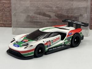 即決有★HW hotwheels ホットウィール '16 FORD GT RACE フォード レース プレミアム リアルライダー 白★ミニカー ルース