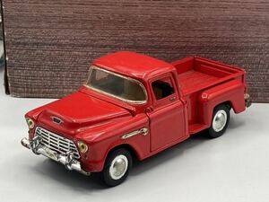 即決有★SUNNY SIDE サニーサイド 1/36 1955 Chevrolet シボレー STEPSIDE ステップサイド ピックアップ 赤 レッド★ミニカー ジャンク