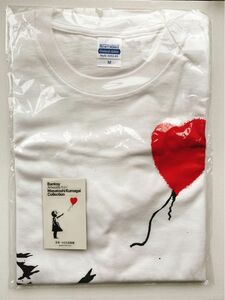 バンクシーＴシャツ　Ｍサイズ　GMOデジタル美術館当選品　ステッカー付き