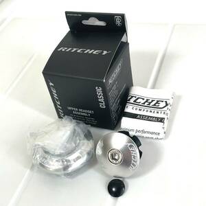 Ritchey Classic Cartridge Headset Upper 1 1/8 inch Drop In IS42 / 28.6 シルバー ヘッドセット アッパー トップキャップ リッチー