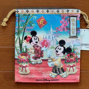 2024ディズニーお正月 きんちゃく 新品・未使用・タグ付き