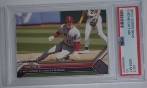 1円出品 PSA10 Topps Now トップスナウ 大谷翔平 811 エンゼルス 2023 Topps Now 811 Shohei Ohtani 二刀流 20盗塁 2023年 9月3日 839