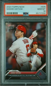 1円出品 PSA10 Topps Now トップスナウ 大谷翔平 エンゼルス 2023 Topps Now 505 Shohei Ohtani ダブルヘッダー 6月27日 2HR 