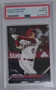 1円出品 PSA10 Topps Now トップスナウ 大谷翔平 517 エンゼルス 2023 Topps Now 517 Shohei Ohtani 二刀流 30号ホームラン HR 856