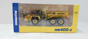 KOMATSU オリジナルミニチュア アーティキュレートダンプトラック ミニカー HM400-5 1/87スケール 箱有 非売品 株主優待 コマツ 小松製作所