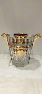 Baccarat アルクール ムーランルージュ シャンパーニュ シャンパンクーラー ゴールド 1893681 直径19.4cm×高さ23cm 中古品 62605