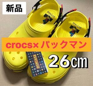 【定価9900円】26㎝ 新品 crocs クロックス ×パックマン コラボ サンダル ゲーム ファミコン レトロ Pacman bb