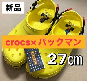 【定価9900円】27㎝ 新品 crocs クロックス ×パックマン コラボ サンダル ゲーム ファミコン レトロ Pacman bb