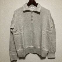 M BUTCHER PRODUCTS HALF ZIP SWEAT OATMEAL　ATLAST&CO　TIMEWORN CLOTHING_画像1