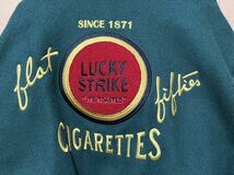 ★LUCKY STRIKE★　ラッキーストライク 125TH ハーフレザー ジャンパー サイズL/G_画像4