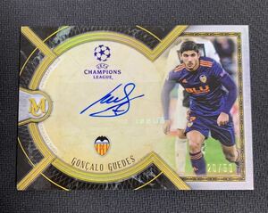 2018-19 Topps Museum Collection UCL Gold Auto # /50 Goncalo Guedes #AA-GG