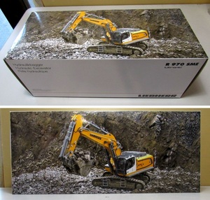 ●■ LIEBHERR R970 SME Litronic 2023年モデル Hydraulic Excavator パッケージが新しいです 未使用 未開封品 1/50