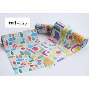 mt wrap ｓ 布目 ラッピングペーパー　楕円形マテリアル MTWRMI82 カモ井 155mm×5ｍ プレゼント 包装紙