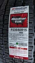 【在庫限り 即納】 BFグッドリッチ ラジアル T/A P 235/60R15 98S 【2本】 2023年製 新品 正規品 235/60-15 アメ車 御用達 個人宅可_画像2