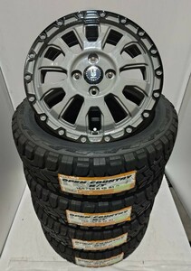 【数量限定 特選】 アヴェンチュラ 4.5-15+45 4/100 グレー オープンカントリーR/T 165/60R15 2023年製 軽自動車 アベンチュラ