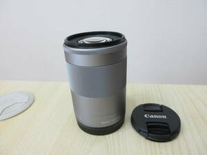 24051 中古 canon キヤノン キャノン カメラ用ズームレンズ EF-M 55-200mm 1:4.5-6.3 IS STM Φ52mm IMAGE STABILIZER MACRO 1.0m/3.3ft