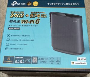 新品・送料込 TP-Link WiFiルーター WiFi6/メッシュ対応 AX3000 2402+574Mbps 