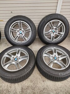 2×5本スポークホイール　BMW　センターキャップ付　120-5H 17×8J+34　スタッドレスタイヤホイール4本セット