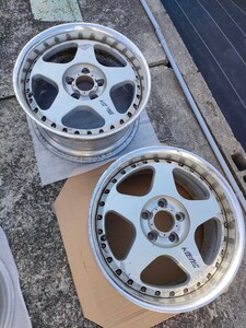 1円スタート♪　KOENIG ケーニッヒ　SSR スピードスター　中古ホイール2本　114.3-5H　17×9J+36　【ジャンク品】