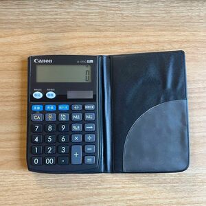 Canon 12桁電卓 手のひらサイズ ミニ 手帳型 電卓 LS-12TSG 商売計算機能付き