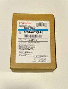 【未使用品】【送料無料】【Canon純正インク】【匿名配送】◆Canon純正インクカートリッジ　「BJI-P600C」シアン 80ml 大判