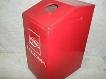 コカ・コーラ　ダストボックス　　鉄　金属製　ゴミ箱　Coca-Colコカコーラ_画像3