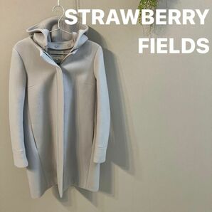 近日掲載終了【最終価格　即決】STRAWBERRY-FIELDS アウター　コート　ライトグレー　レディース　状態良好