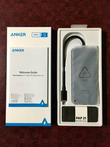 【美品 格安】Anker PowerExpand 8-in-1 USB-C PD 10Gbps USBハブ【外箱、付属品全て有り】【Windows Mac 両対応】