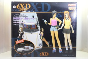 初回限定 京商 eX-D エクスドライバー 1/8 榊野理沙＆遠藤ローナ フィギュア(2体セット) 　1/43 ロータスヨーロッパ eX-D仕様　61E000