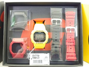 G-SHOCK Gショック リバイバルモデル DWE-5600R-9JR 交換パーツ付き BOXセット イエロー ブラック レッド　62iiAA