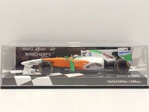 ミニチャンプス 1/43 フォース インディア ショーカー 2011 F1 A.スーティル　410110084　62A000