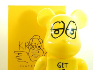 BE@RBRICK ベアブリック クルキット スケートボード マーク・ゴンザレス KROOKED SKATEBOARDS by Mark Gonzales 400%　62ACGEA
