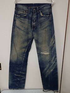 Levis リーバイス ビッグE デニムパンツ 37501 34 ヴィンテージ加工 ダメージ加工 　62ACB0B