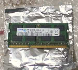 SAMSUNG製 DDR3 PC3 10600S 204Pin 4G 1枚